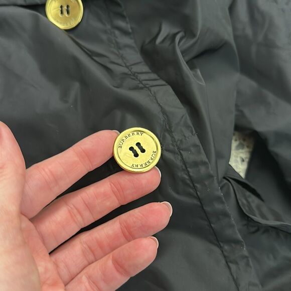 Burberry London navy blue rain lightweight trench coat US 10 - Picture 10 of 13